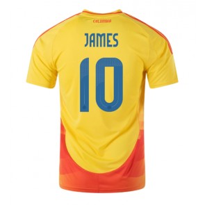 Colombia James Rodriguez #10 Hjemmebanetrøje Copa America 2024 Kort ærmer